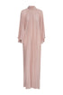 Boho Crepe Chine Maxi Dress / Dust Pink